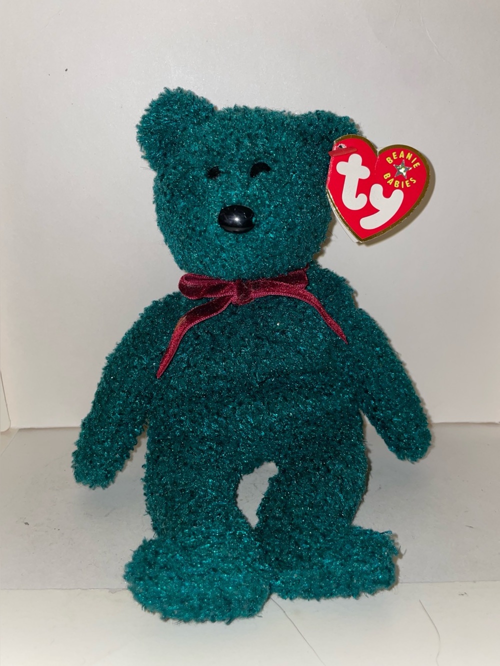Ty Beanie Babies 2001 Holiday Teddy 8 Inches NWT